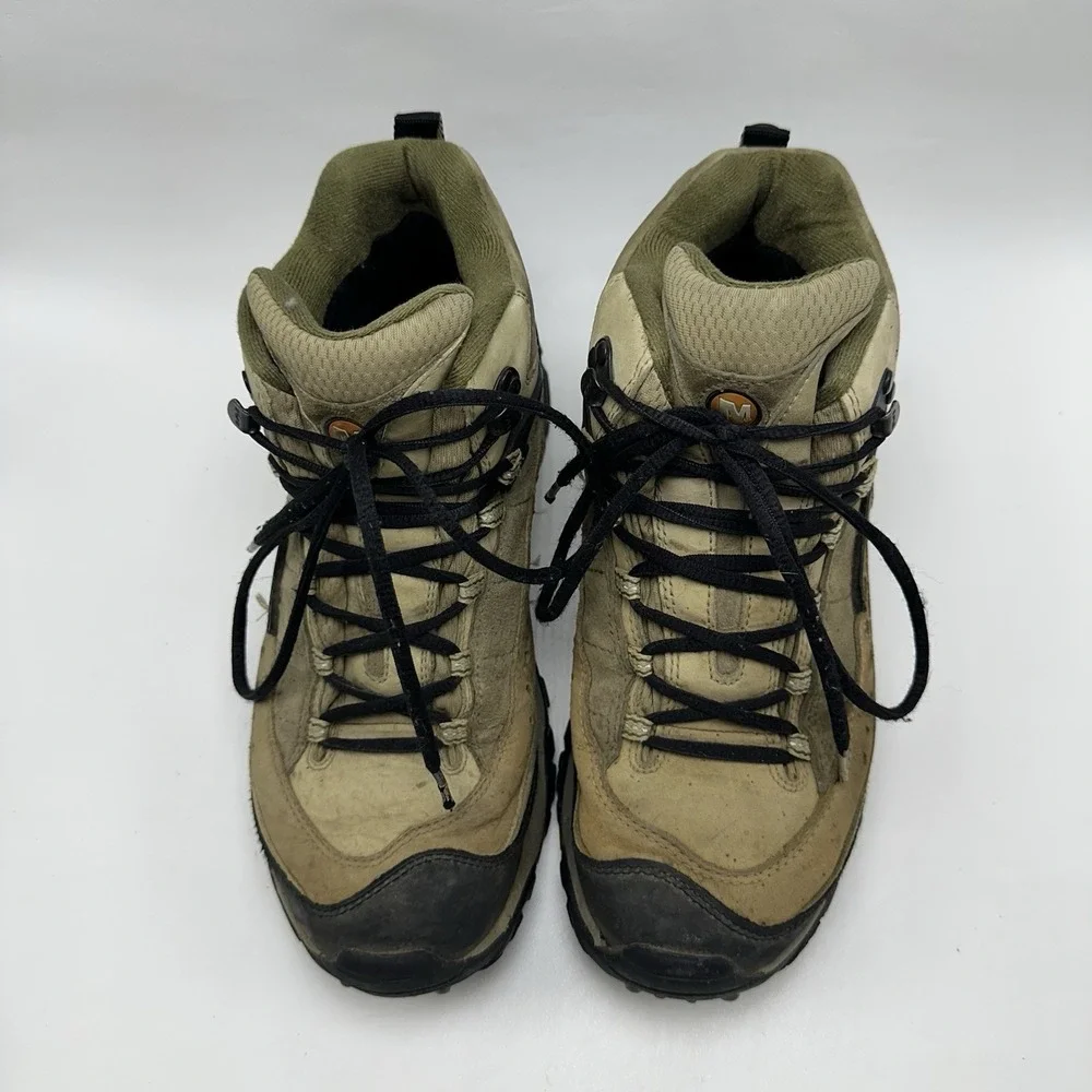 MERRELL Pulse II‎ Waterproof Leather Hiking Outdoors Work Mid Boots Mens Size 8